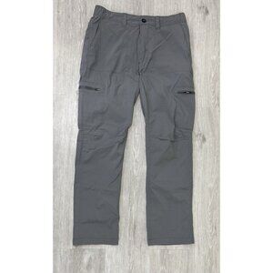 Tilley Pants Mens Trek Cargo 32x30 Gray Outdoor Performance Hiking Travel